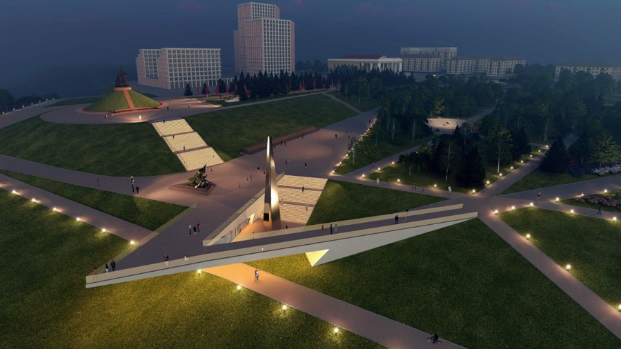 В Чебоксарах началось масштабное благоустройство мемориального парка «Победа»