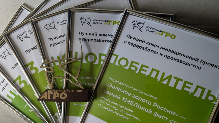 Сразу два проекта из Чувашии стали лауреатами первой специализированной премии в области коммуникаций в АПК «Серебряный Лучник-Агро»